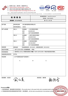 产品测试报告